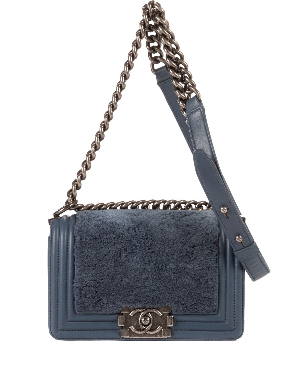 Boy Flap fur shoulder bag