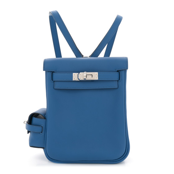 Hermes Swift Kelly Jump Backpack Bleu France