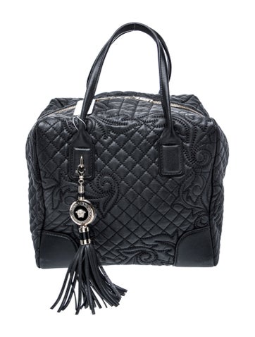 Versace Leather Weekender Bag