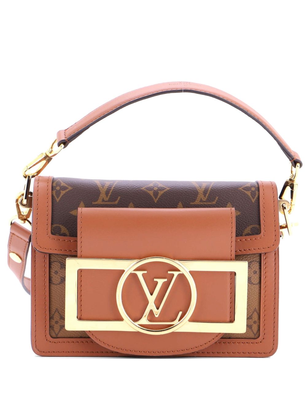 Dauphine Lock XL Shoulder Bag Reverse Monogram Canvas Mini crossbody bag