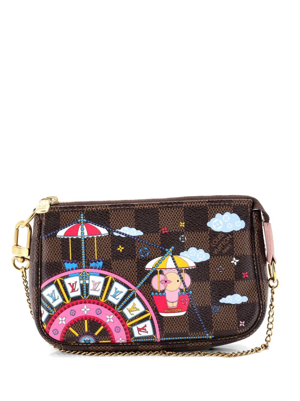 Louis Vuitton Pochette Accessoires Limited Edition Vivienne Xmas Damier Mini clutch bag