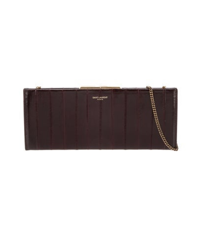 Saint Laurent Laurent Eel Skin Clutch 2023