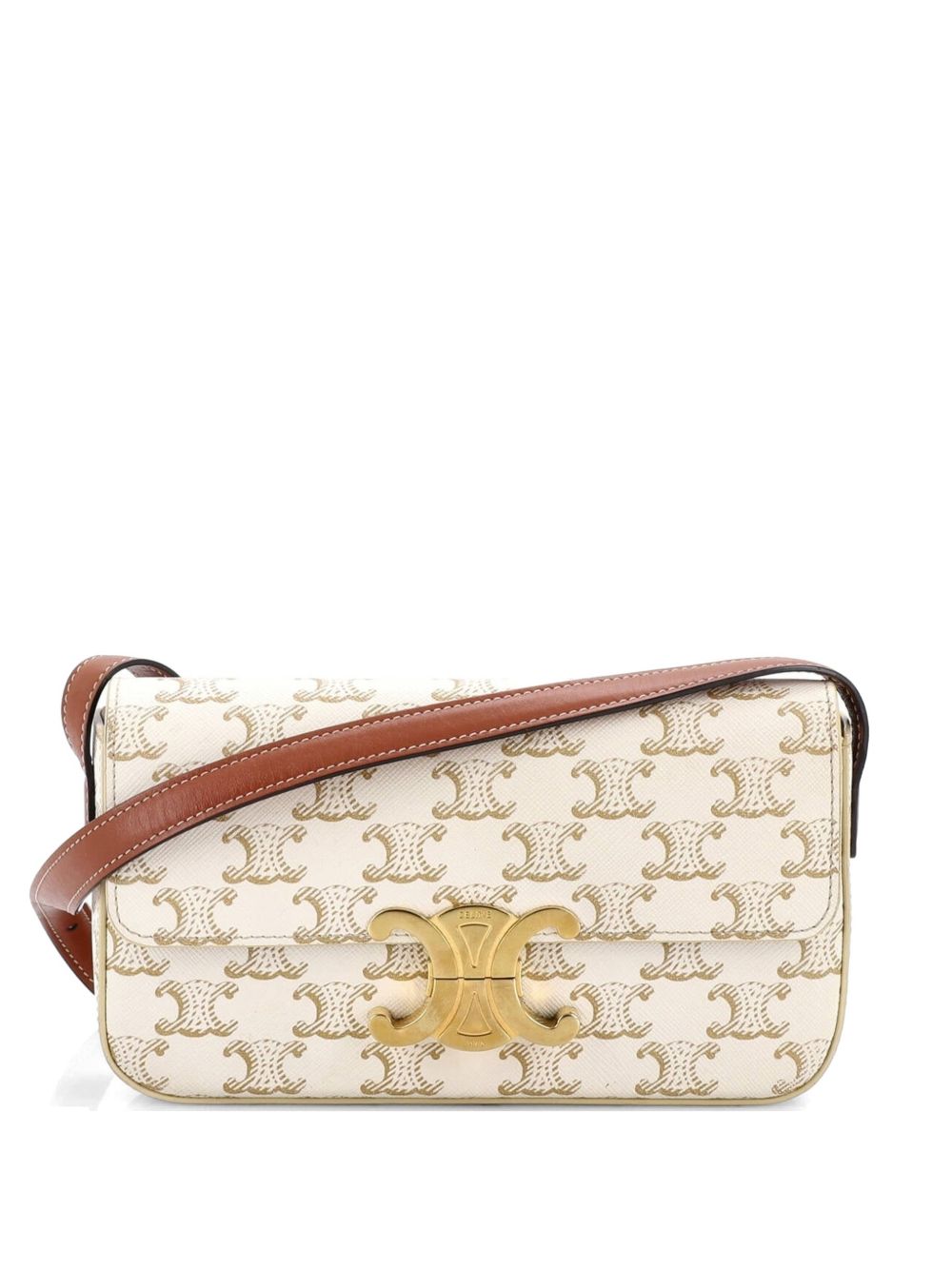 Triomphe East-West Triomphe Coated Canvas shoulder bag