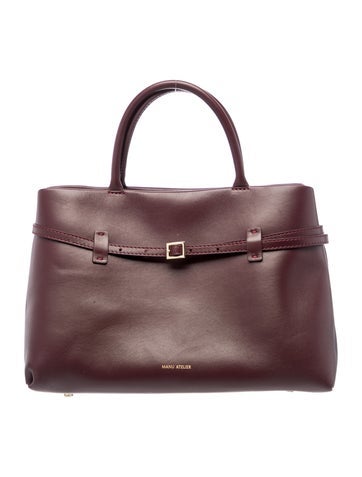 Manu Atelier Nubuck Top Handle Bag