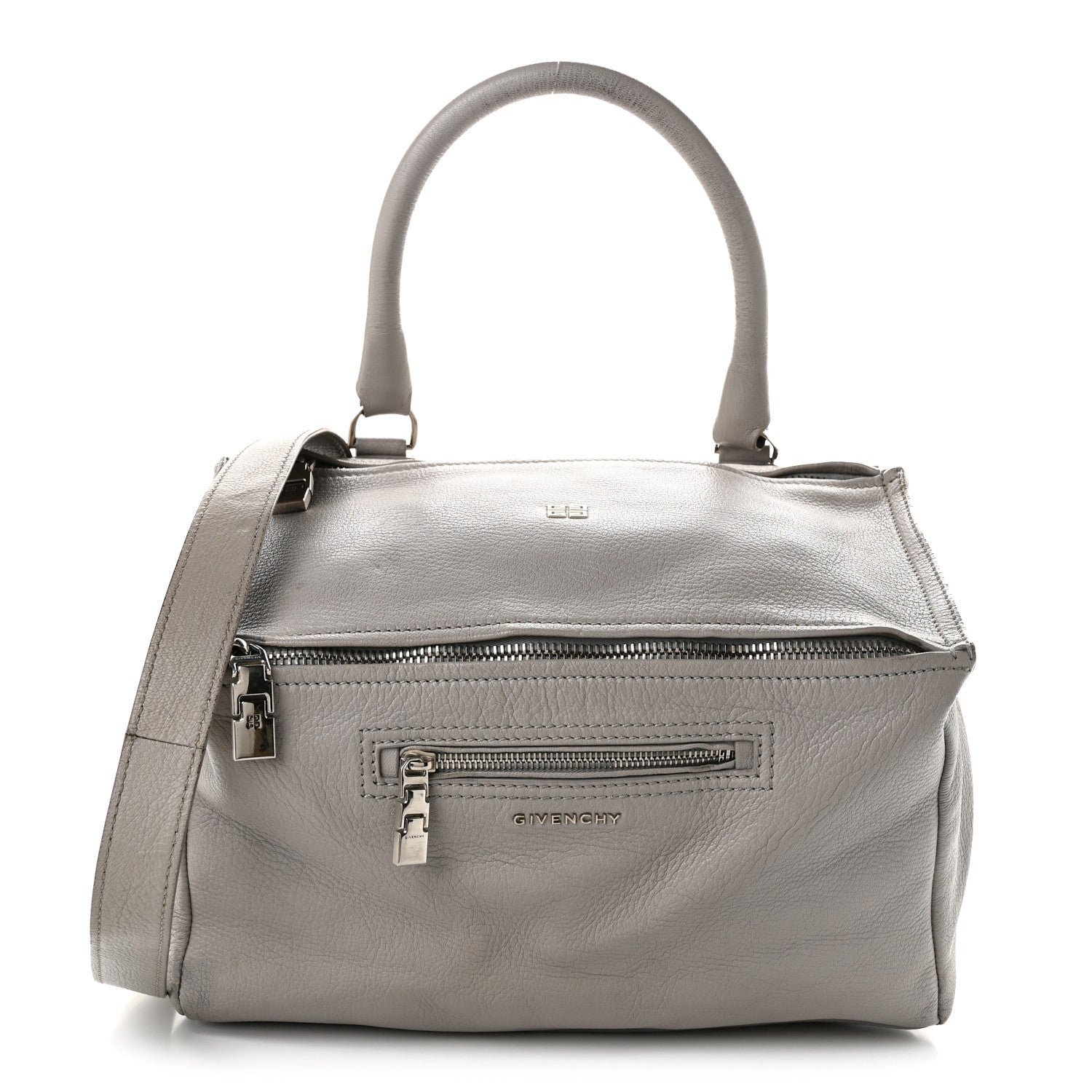 Givenchy Sugar Goatskin Medium Pandora Pearl Grey