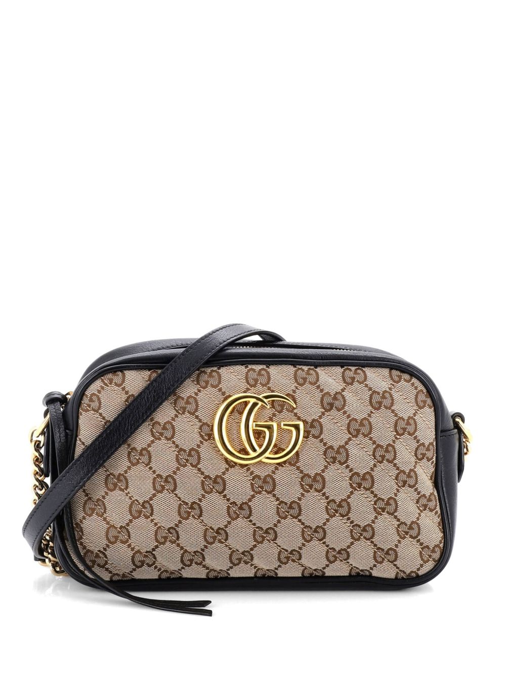 GG Marmont Shoulder Bag Diagonal Quilted GG Canvas with Leather Small crossbody bag