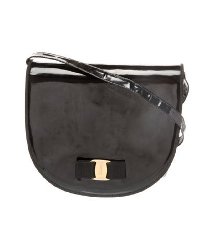 Salvatore Ferragamo Ferragamo Patent Leather Shoulder Bag