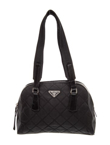 Tessuto Nylon Top Handle Bag Vintage