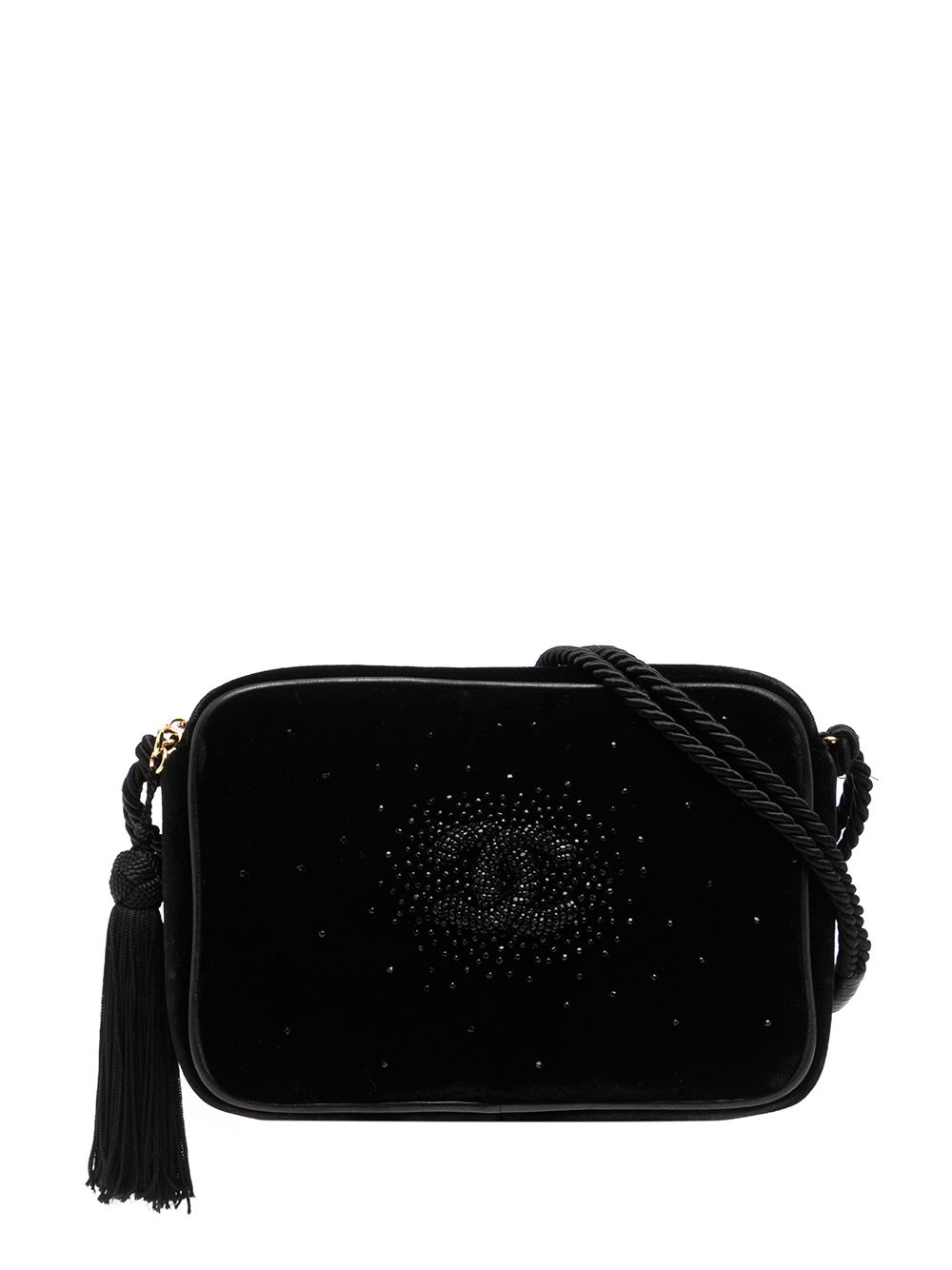 1990s CC rhinestone-embellished crossbody bag
