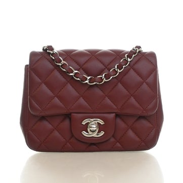 Lambskin Square Classic Flap Bag Mini