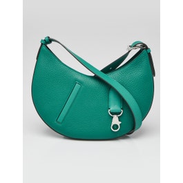 Hermes Hermes Vert Vertigo Togo Leather and Palladium Plated P'tit Arcon Bag