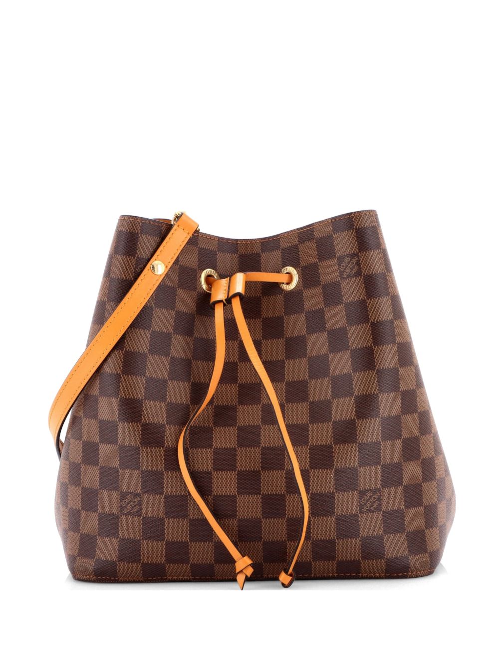 Louis Vuitton NeoNoe Handbag Damier with Leather MM bucket bag