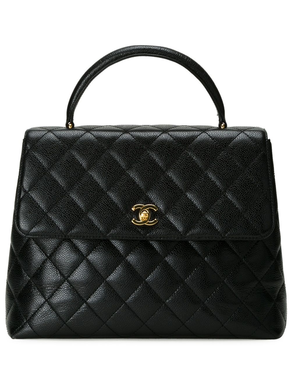 quilted logo tote