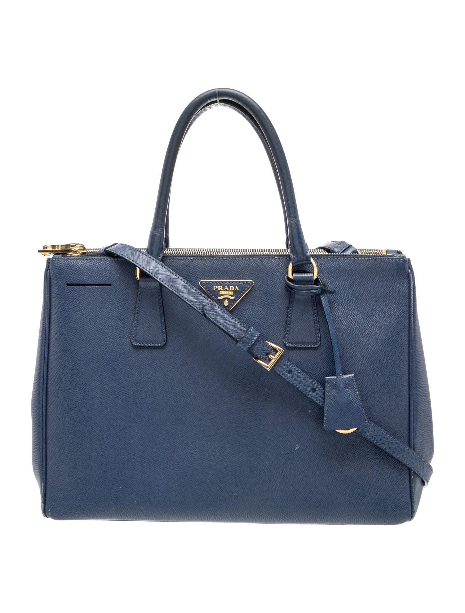 Saffiano Lux Leather Galleria Double Zip Large
