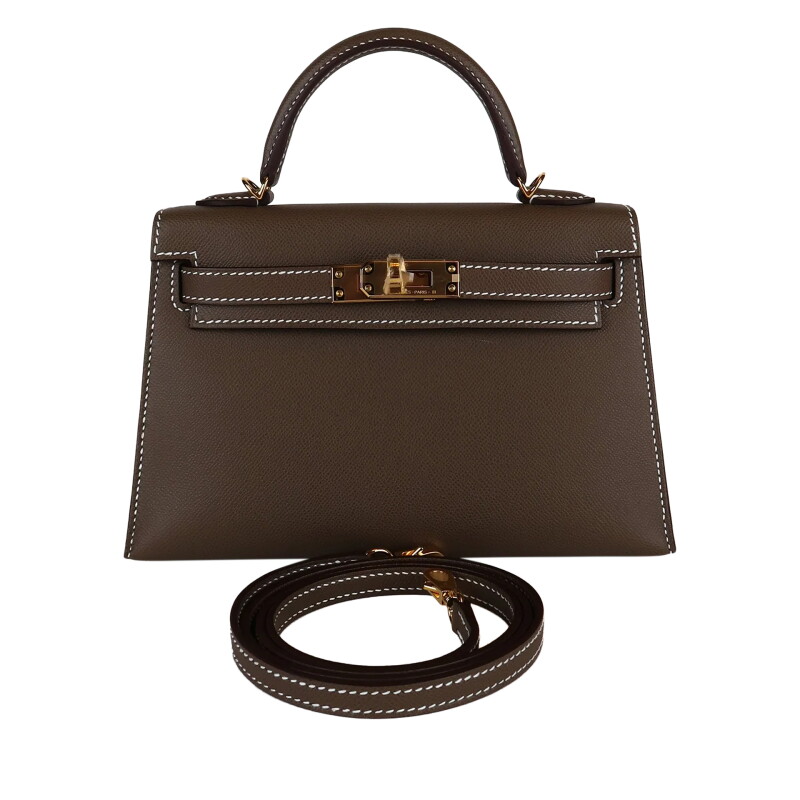 Etoupe Madame Mini Kelly 20 II Gold Hardware, 2023
