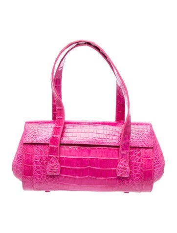 Nancy Gonzalez Alligator Top Handle Bag