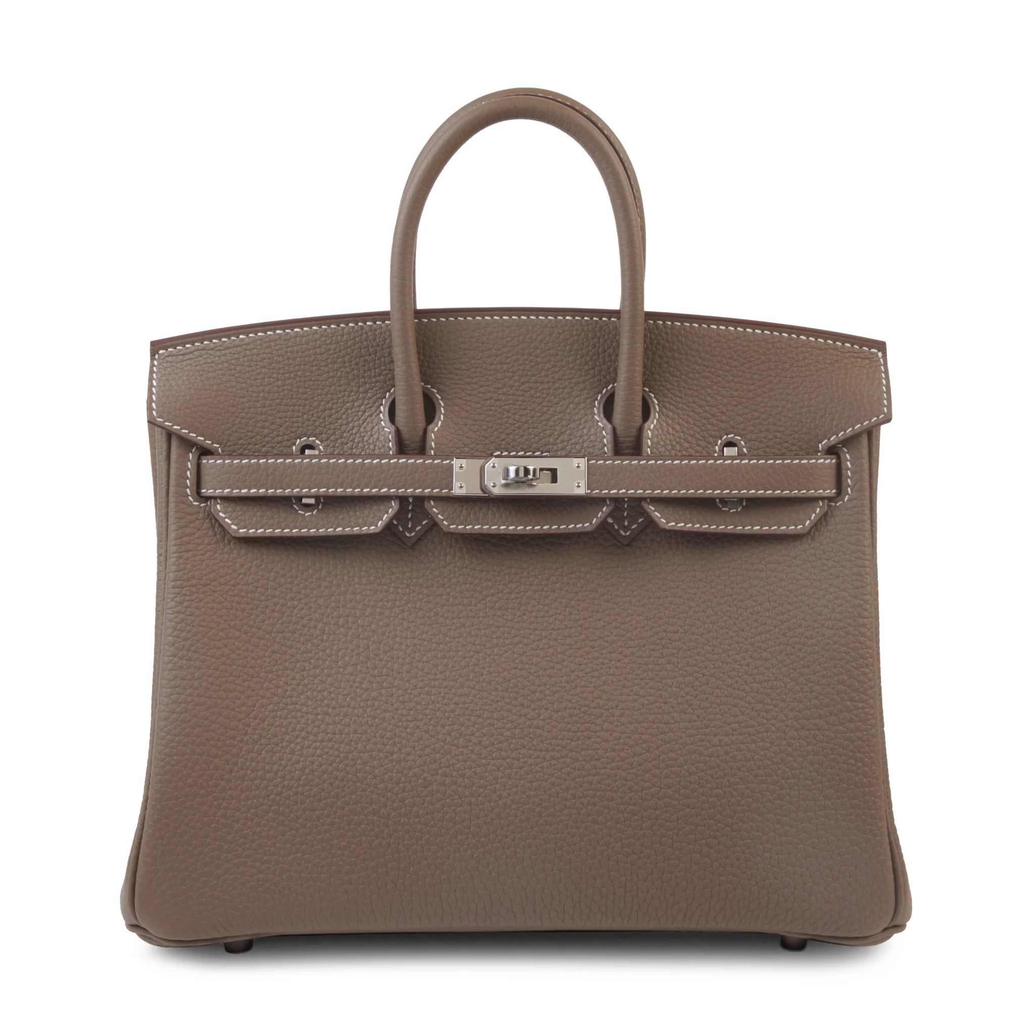 Brand New ( Rank N ) HERMÈS Birkin 25 Etoupe (18) Togo Palladium hardware G (2026)