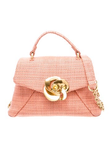 Raffia Top Handle Bag