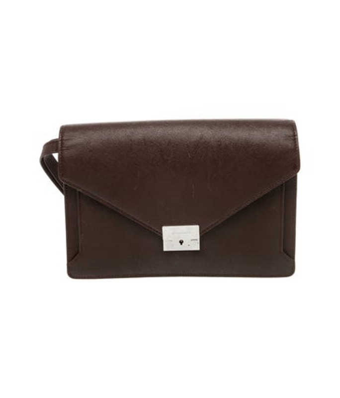 Burberry Saffiano Leather Clutch
