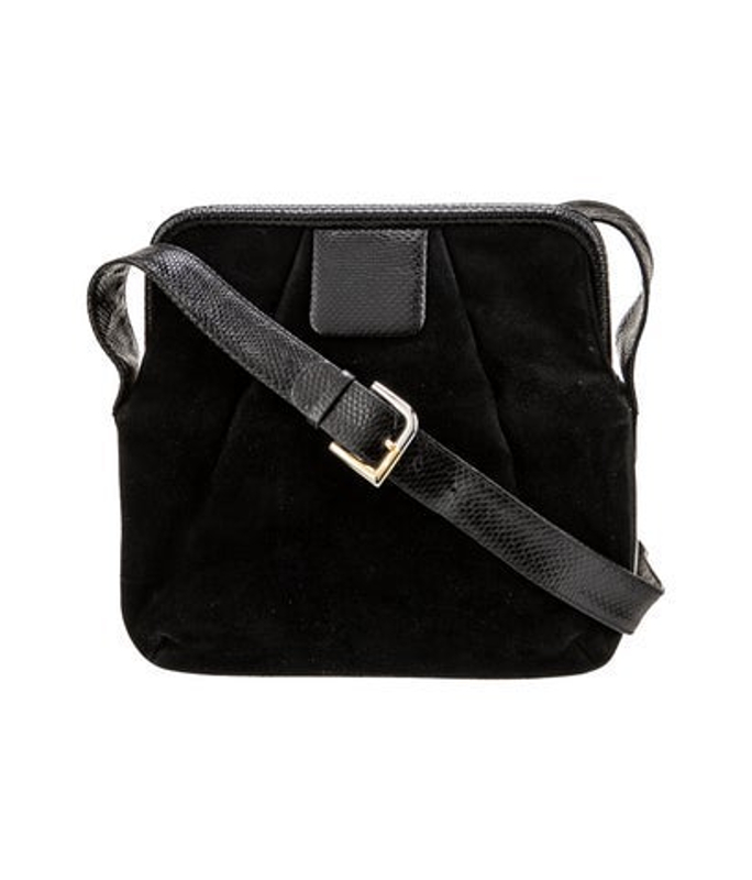 Judith Leiber Leiber Suede Messenger Bag Vintage