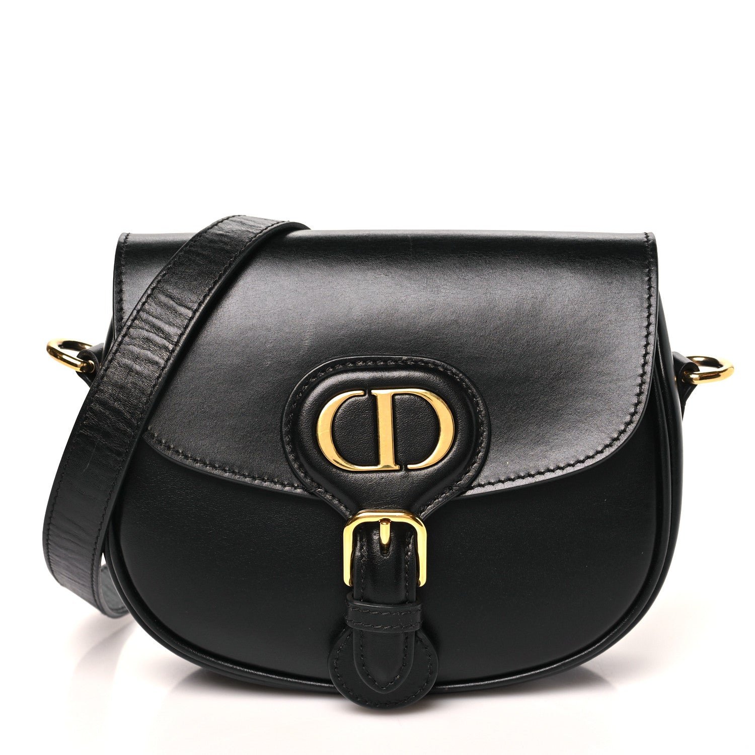 Christian Dior Box Calfskin Small Bobby Flap Black