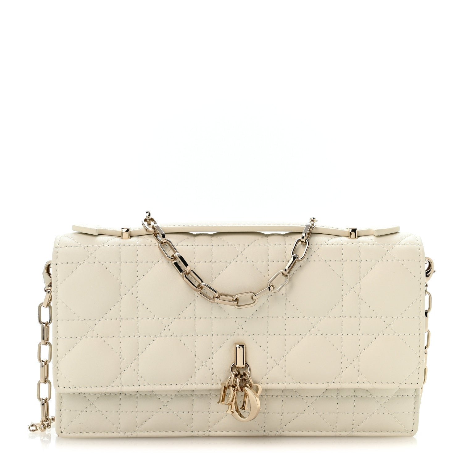 Lambskin Cannage Mini My Dior Bag Latte