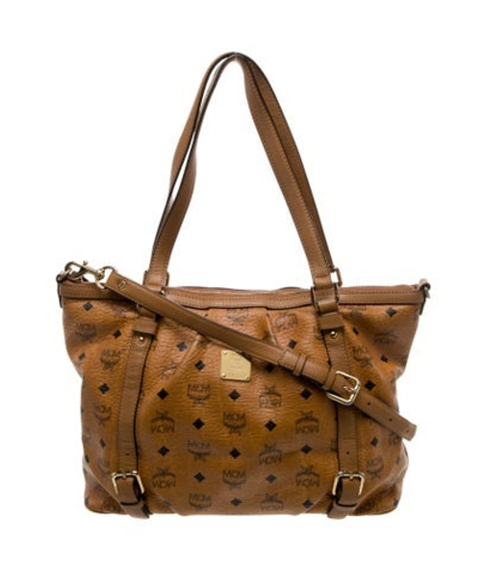 MCM Leather Top Handle Bag