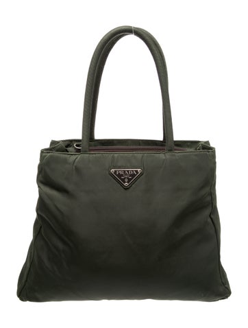 Tessuto Nylon Top Handle Bag