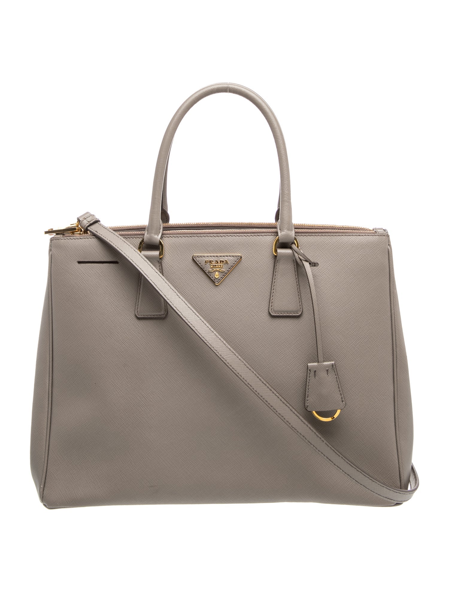 Saffiano Leather Galleria Double Zip