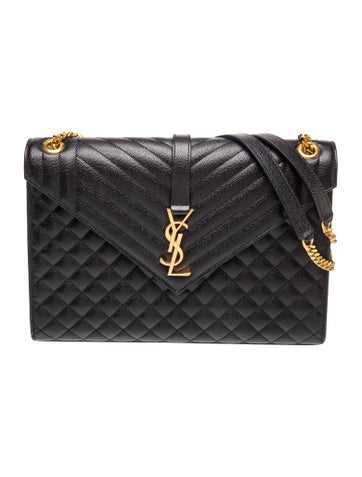 Quilted Large Envelope Shoulder Bag Large