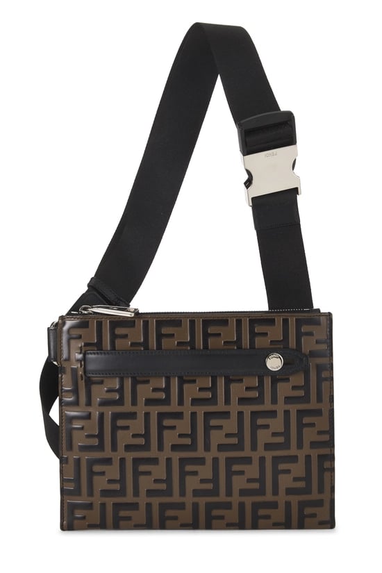 Black Zucca Embossed Crossbody Bag