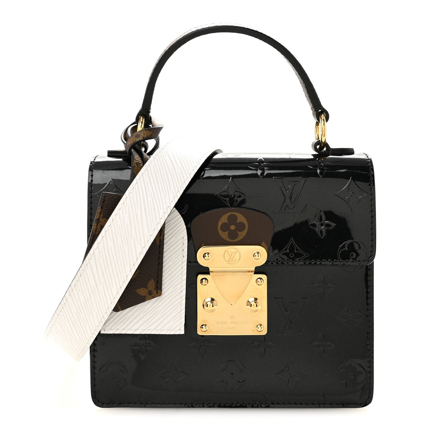 Louis Vuitton Vernis Epi Monogram Spring Street Black