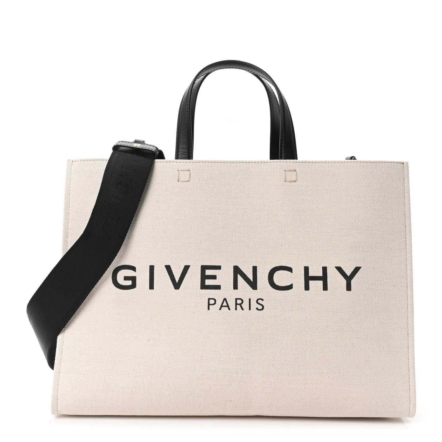 Givenchy Canvas Medium G-Tote Beige Black