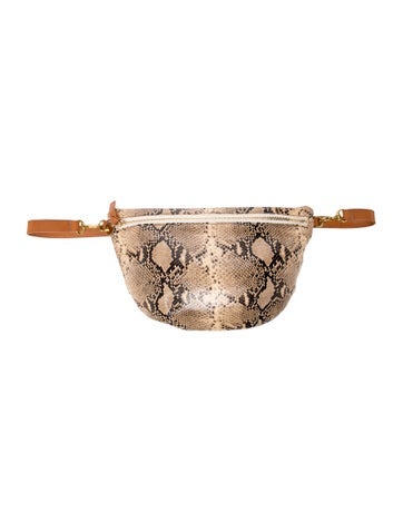 Embossed Leather Belt Bag