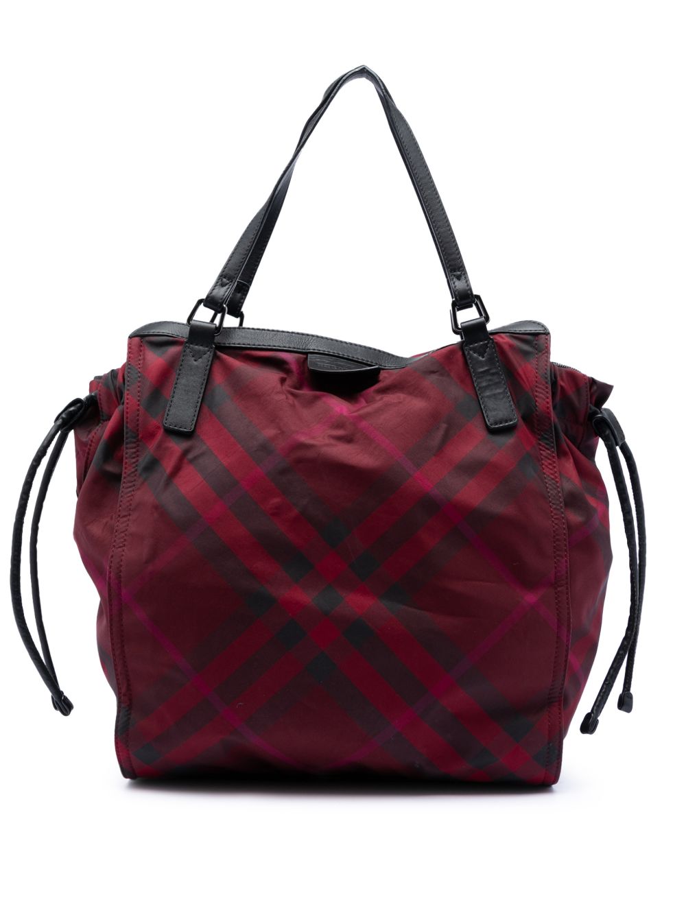 Burberry 2000-2017 Supernova Check Nylon Buckleigh tote bag