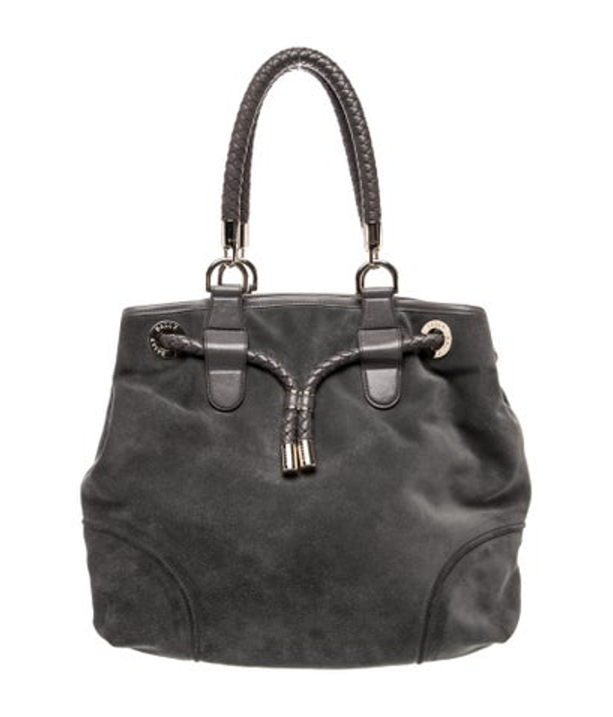Bally Suede Top Handle Bag