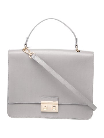 Leather Top Handle Bag