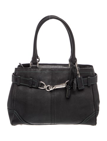 Coach Leather Top Handle Bag