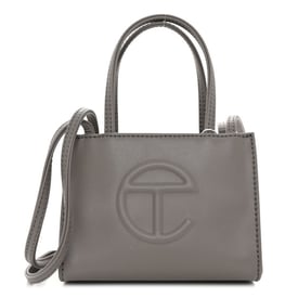 Telfar Vegan Leather Small Shopping Bag Grey