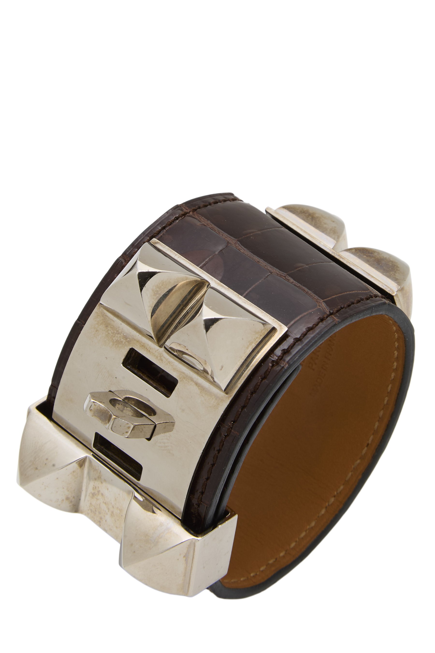 Brown Alligator Collier De Chien