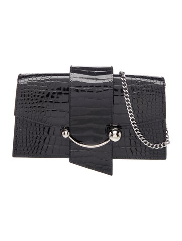 Embossed Leather Shoulder Bag