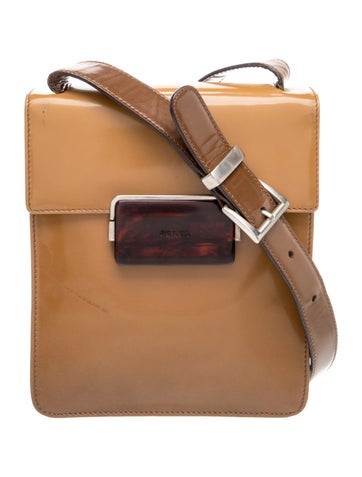 Spazzolato Leather Messenger Bag Vintage