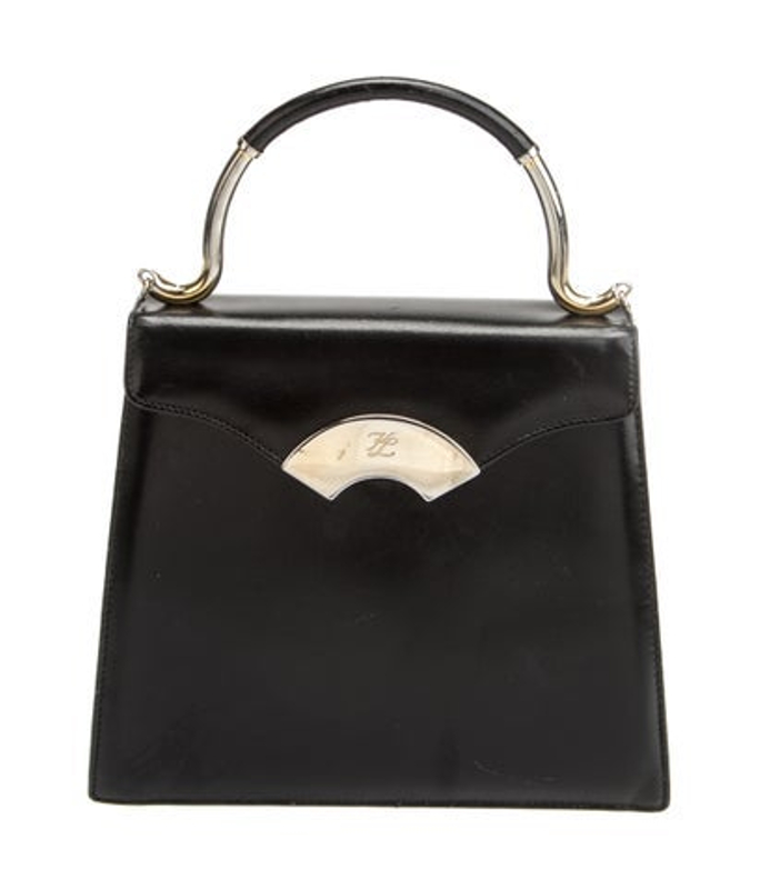 Karl Lagerfeld Lagerfeld Leather Top Handle Bag