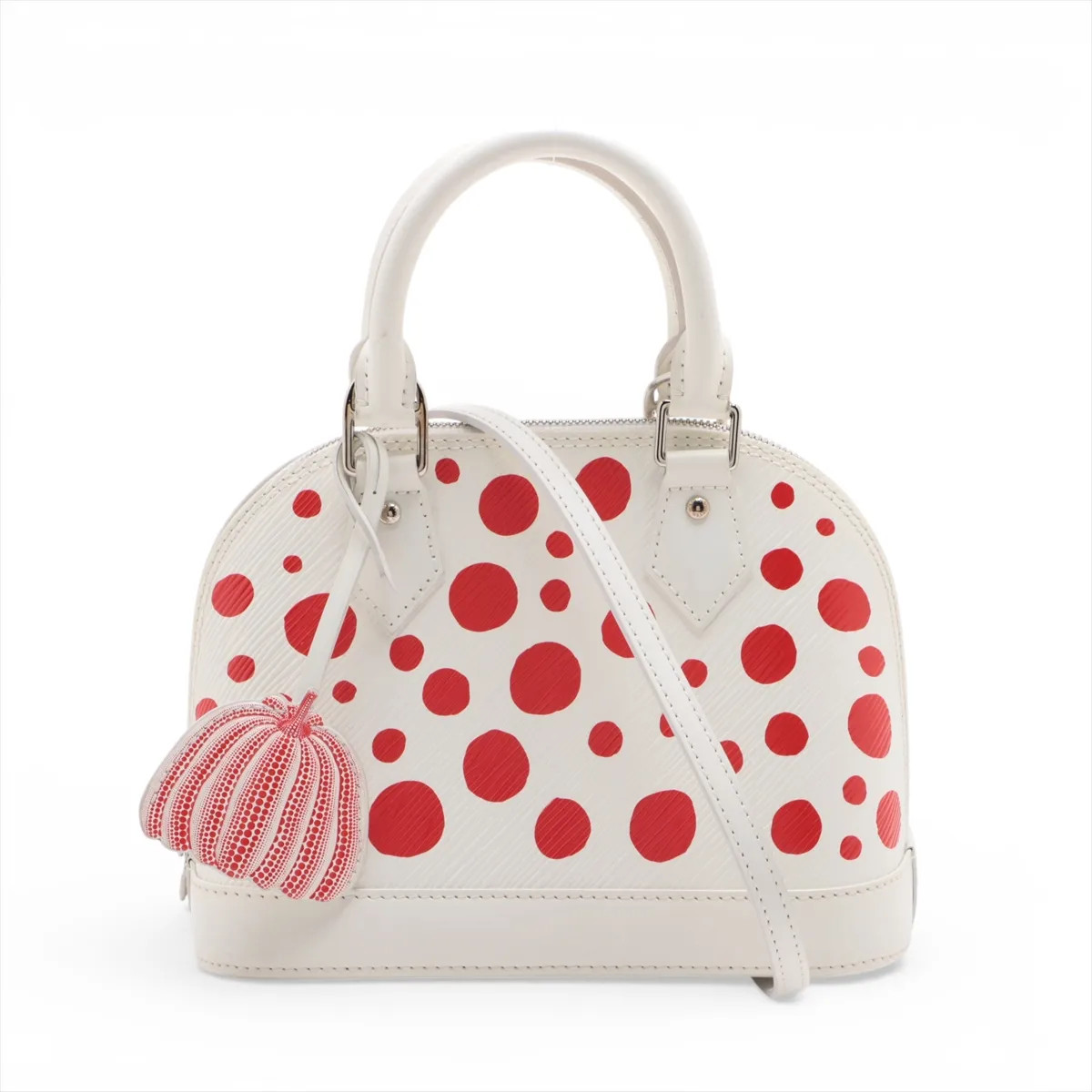 Louis Vuitton x Yayoi Kusama Epi Alma BB M21712 2 Way Handbag White There was an
