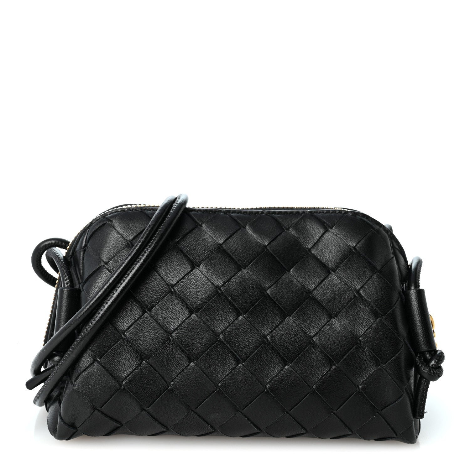 Bottega Veneta Nappa Intrecciato Concert Pouch Black