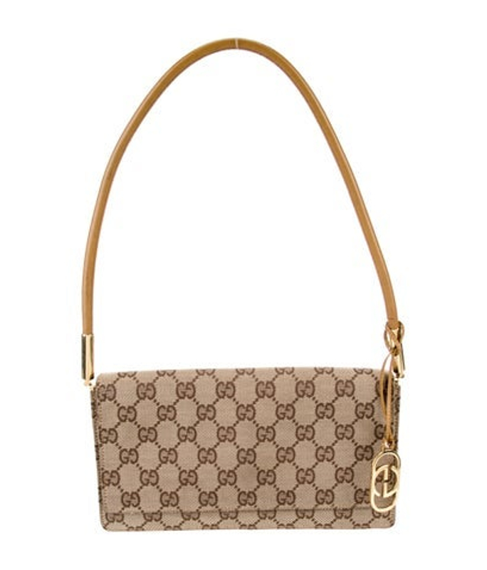Gucci Gg Canvas Shoulder Bag Vintage