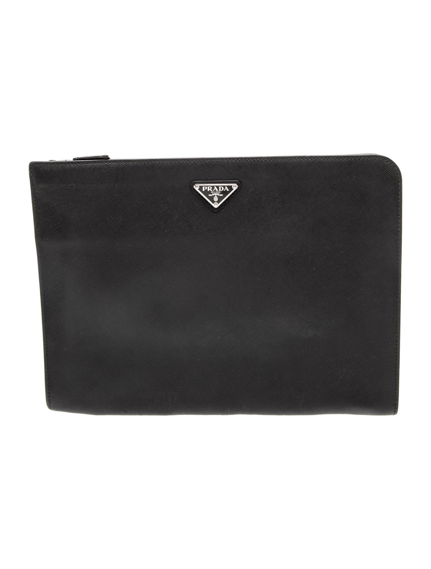 Saffiano Leather Clutch