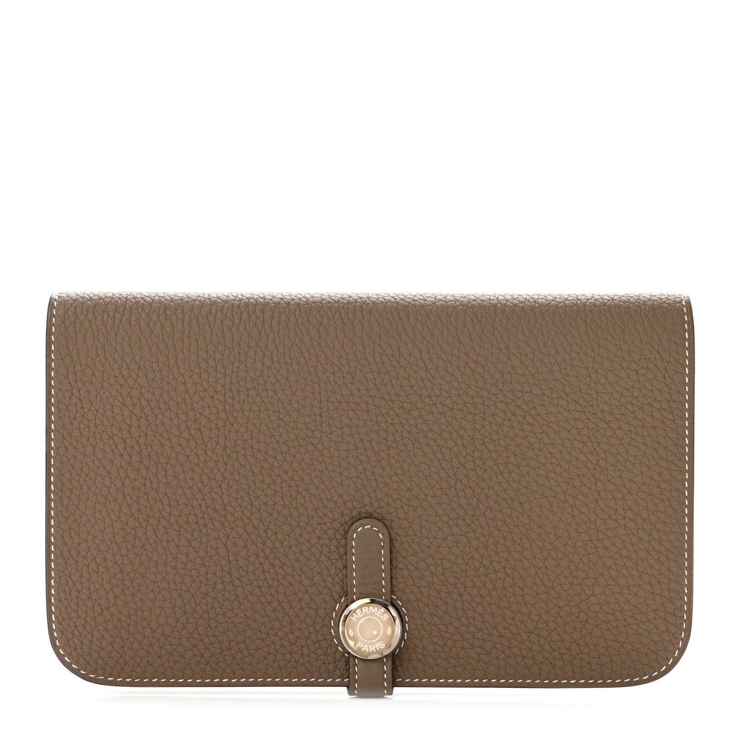 Hermes Togo Dogon Duo Wallet Etoupe
