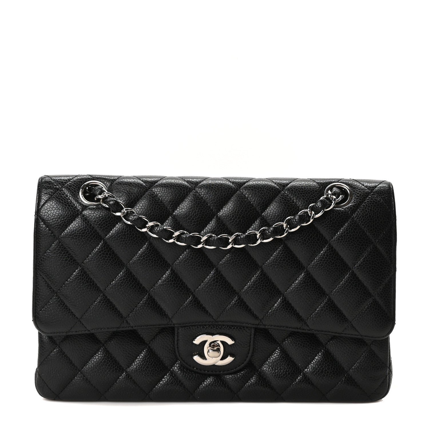 Chanel Caviar Quilted Medium Double Flap Black