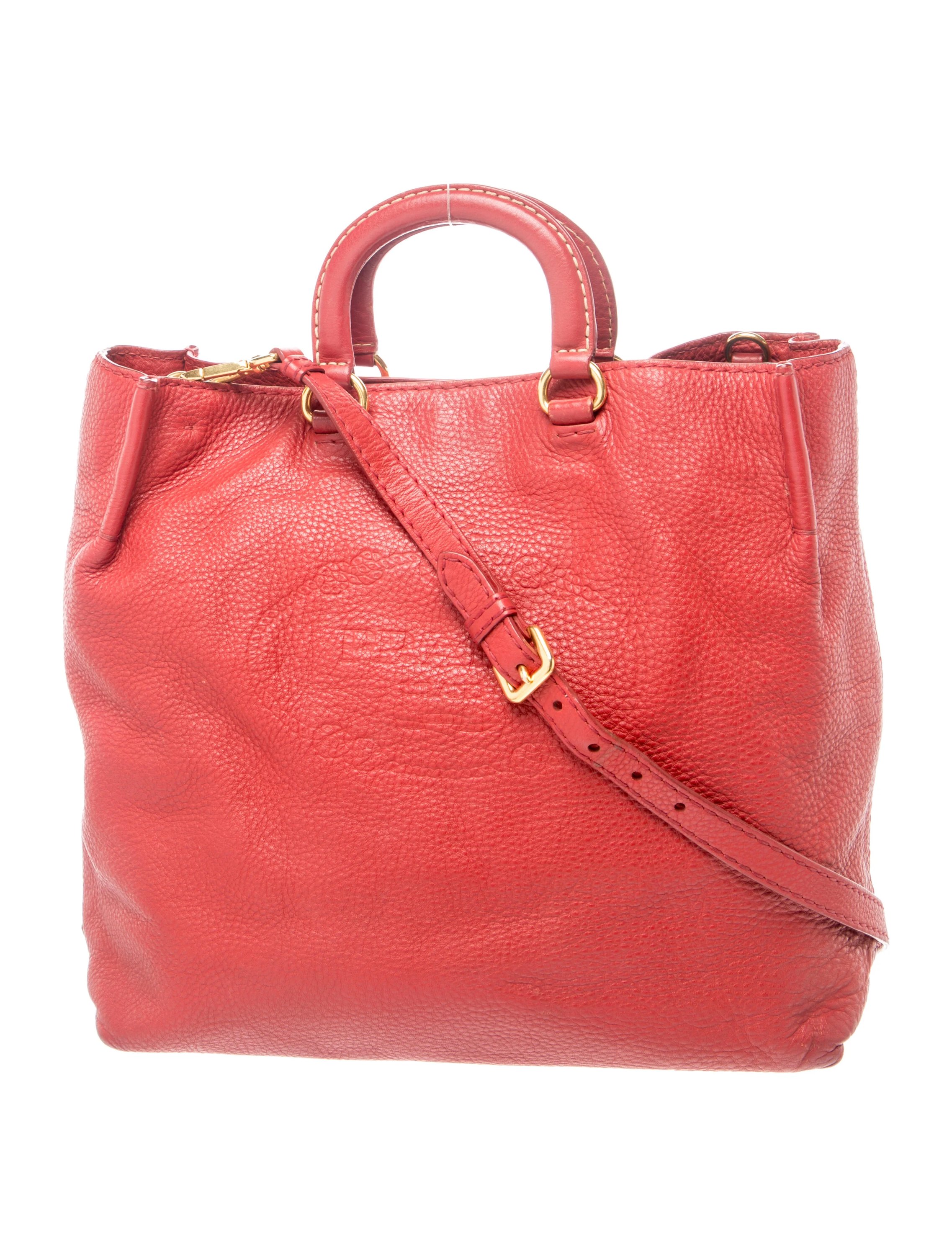 Vitello Daino Leather Top Handle Bag